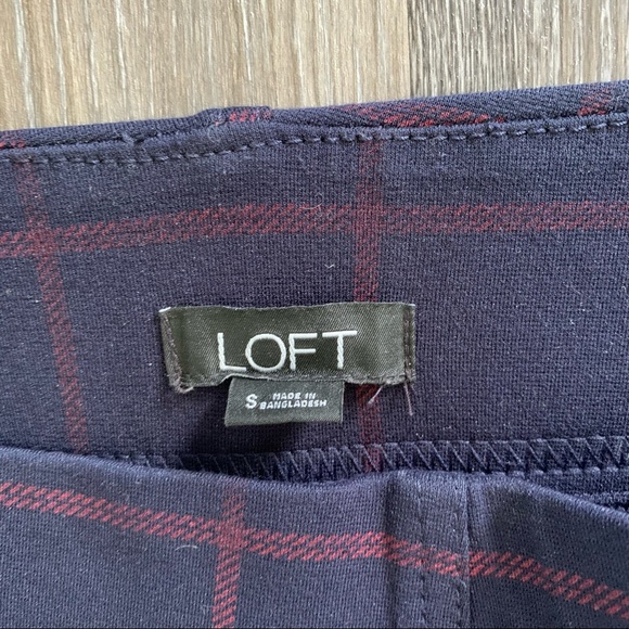 LOFT leggings, navy pattern, size small - Picture 3 of 4
